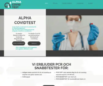 Alphacovidtest.se(Alpha Covid Test) Screenshot