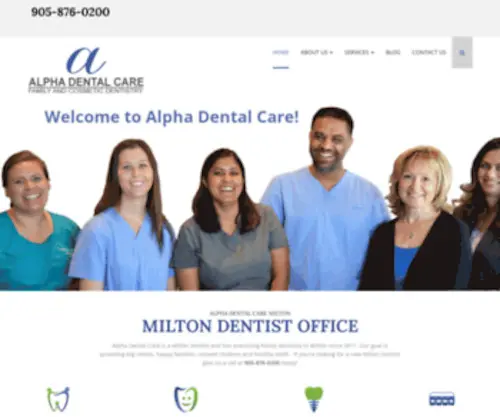 Alphadentalcare.ca(Alpha Dental Care) Screenshot