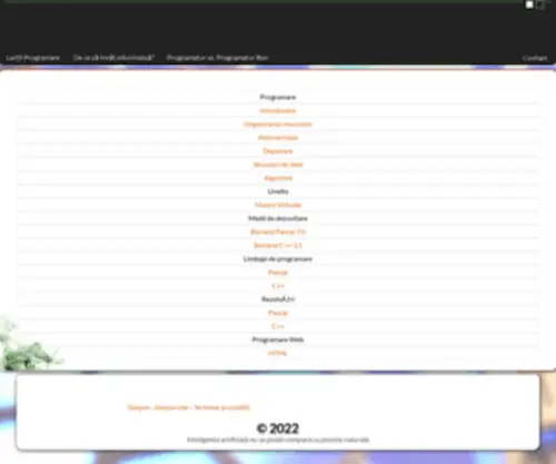 Alphadev.ro(Un site despre programare cat si limbaje de programare (momentan Pascal si C) Screenshot