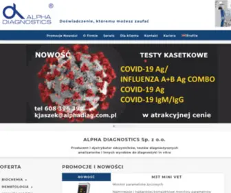 Alphadiag.com.pl(Alpha Diagnostics) Screenshot