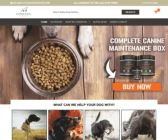 Alphadognutrition.com(Alpha Dog Nutrition) Screenshot