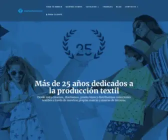 Alphadventure.com(Más de 25 años dedicados a la producción textil) Screenshot