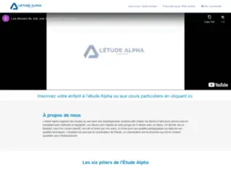 Alphaeducation.fr(Alpha Education) Screenshot