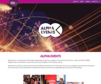 Alphaevents.com(Alpha Events) Screenshot