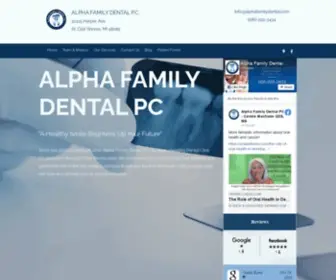 Alphafamilydental.com(Alpha Family Dental) Screenshot