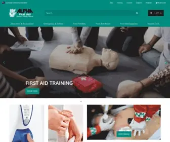 Alphafirstaid.com.au(Alpha First Aid) Screenshot