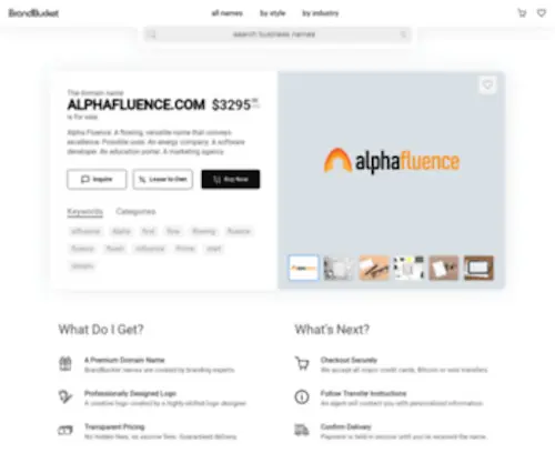 Alphafluence.com(Alpha) Screenshot