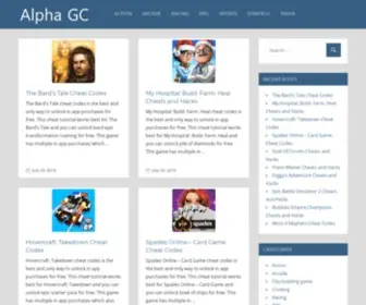 Alphagamecheats.com(Only website with working mobile game cheats) Screenshot