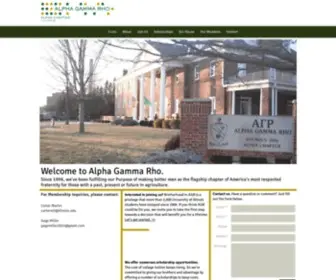 Alphagammarhoillinois.com(Alpha Gamma Rho) Screenshot