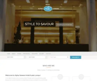 Alphagenesishotel.com(Alpha Genesis Hotel Kuala Lumpur) Screenshot