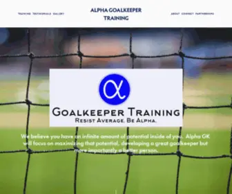 Alphagktraining.com(Alpha Goalkeeper Training) Screenshot