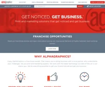 Alphagraphics.com(Marketing communications) Screenshot