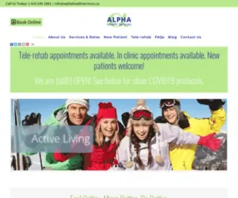 Alphahealthservices.ca(Alpha Health Services) Screenshot