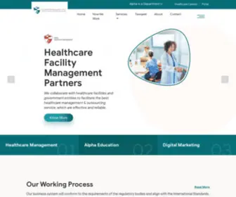 Alphahmc.com(Healthcare Management Consultancy) Screenshot