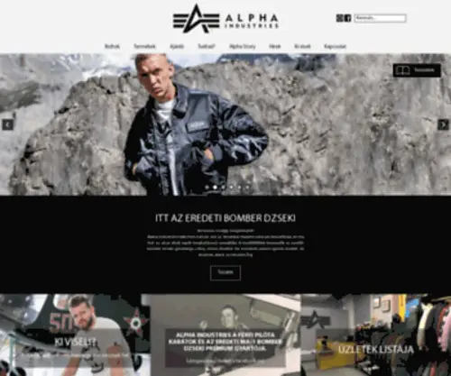 Alphaindustries.hu(Férfi kabát) Screenshot