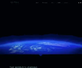 Alphainsights.space(Earth intelligence from space. spacealpha) Screenshot