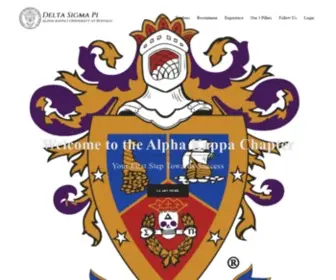 Alphakappa.org(Delta Sigma Pi) Screenshot