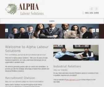 Alphalabour.co.za(Labour, Recruitment) Screenshot