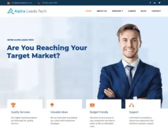 Alphaleadstech.com(Lead Generation Company in india) Screenshot