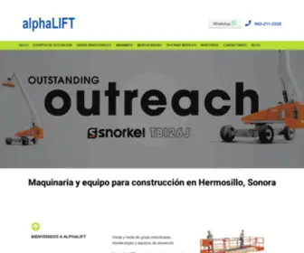 Alphalift.com.mx(Maquinaria) Screenshot