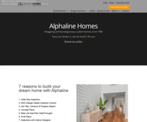 Alphalinehomes.com.au(Alphaline Homes) Screenshot