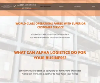 Alphalogistics.biz(Alpha Does It Better) Screenshot