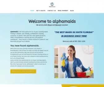 Alphamaids.com(Alpha Maids) Screenshot