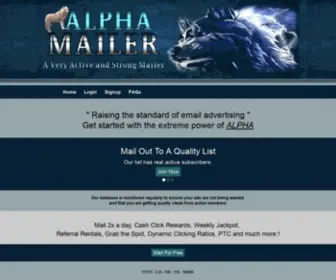 Alphamailer.info(Alpha Mailer) Screenshot