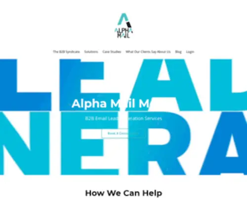 Alphamailmedia.io(B2B Lead Generation Agency Â) Screenshot