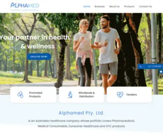 Alphamed.com.au(YOUR PARTNER IN HEALTH AND WELLNESS) Screenshot