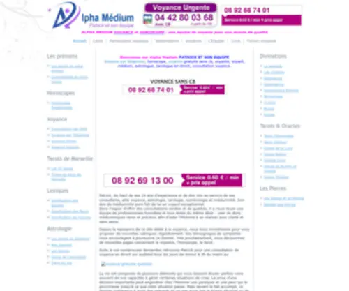 Alphamedium.fr(ALPHA MEDIUM) Screenshot