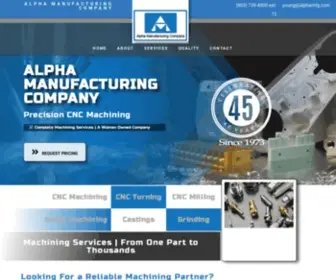 Alphamfg.com(South Carolina Machining Services) Screenshot