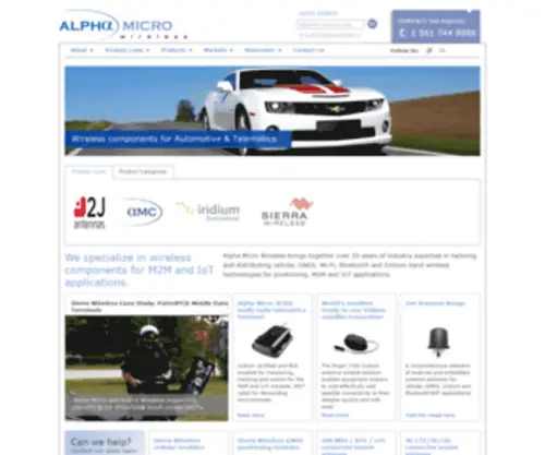 Alphamicrowireless.com(Alpha Micro Wireless) Screenshot
