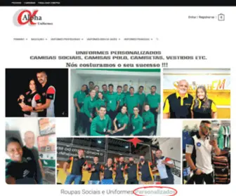 Alphamodasocial.com.br(Uniformes Profissionais) Screenshot