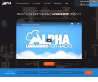 Alphamusiclibraries.com(Alpha Libraries) Screenshot