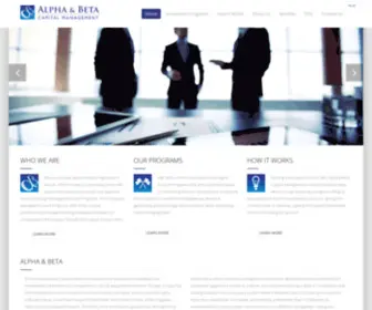 Alphanbetacapital.com(Alpha and Beta Capital Management) Screenshot