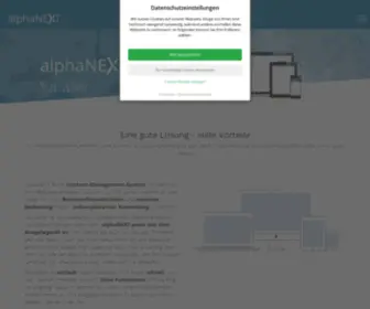 Alphanext.de(Contentmanagementsystem einfach) Screenshot