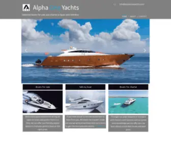 Alphaoneyachts.com(Alpha One Yachts) Screenshot