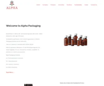 Alphapackaging.co(Alpha Packaging) Screenshot