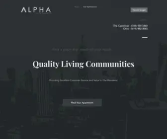 Alphapartnersmanagement.com(Alpha Management) Screenshot