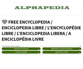 Alphapedia.net(FREE ENCYCLOPEDIA and SMART STORE) Screenshot