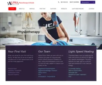 Alphaphysio.ca(Alpha Physio Clinic Brampton) Screenshot