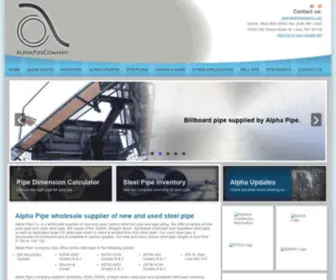 Alphapipeco.com(Alpha Pipe Company) Screenshot