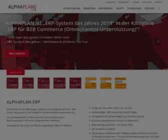 Alphaplan.de(ERP-System für Handel und weitere Branchen) Screenshot