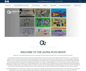 Alphaplusgroup.co.uk(Alpha Plus) Screenshot