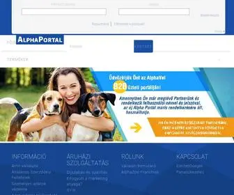 Alphaportal.hu(Főoldal) Screenshot