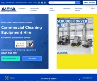 Alphapowercleaners.co.uk(Commercial Cleaning Equipment Hire Loughborough) Screenshot