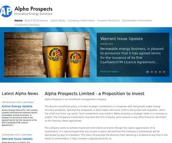 Alphaprospectsplc.com(Investment Holding) Screenshot