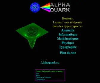 Alphaquark.com(Sciences) Screenshot