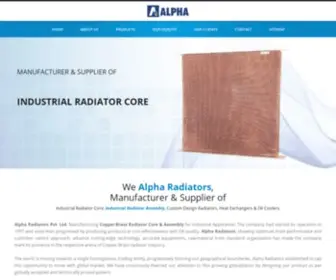 Alpharadiators.com(Industrial Radiator Assembly) Screenshot